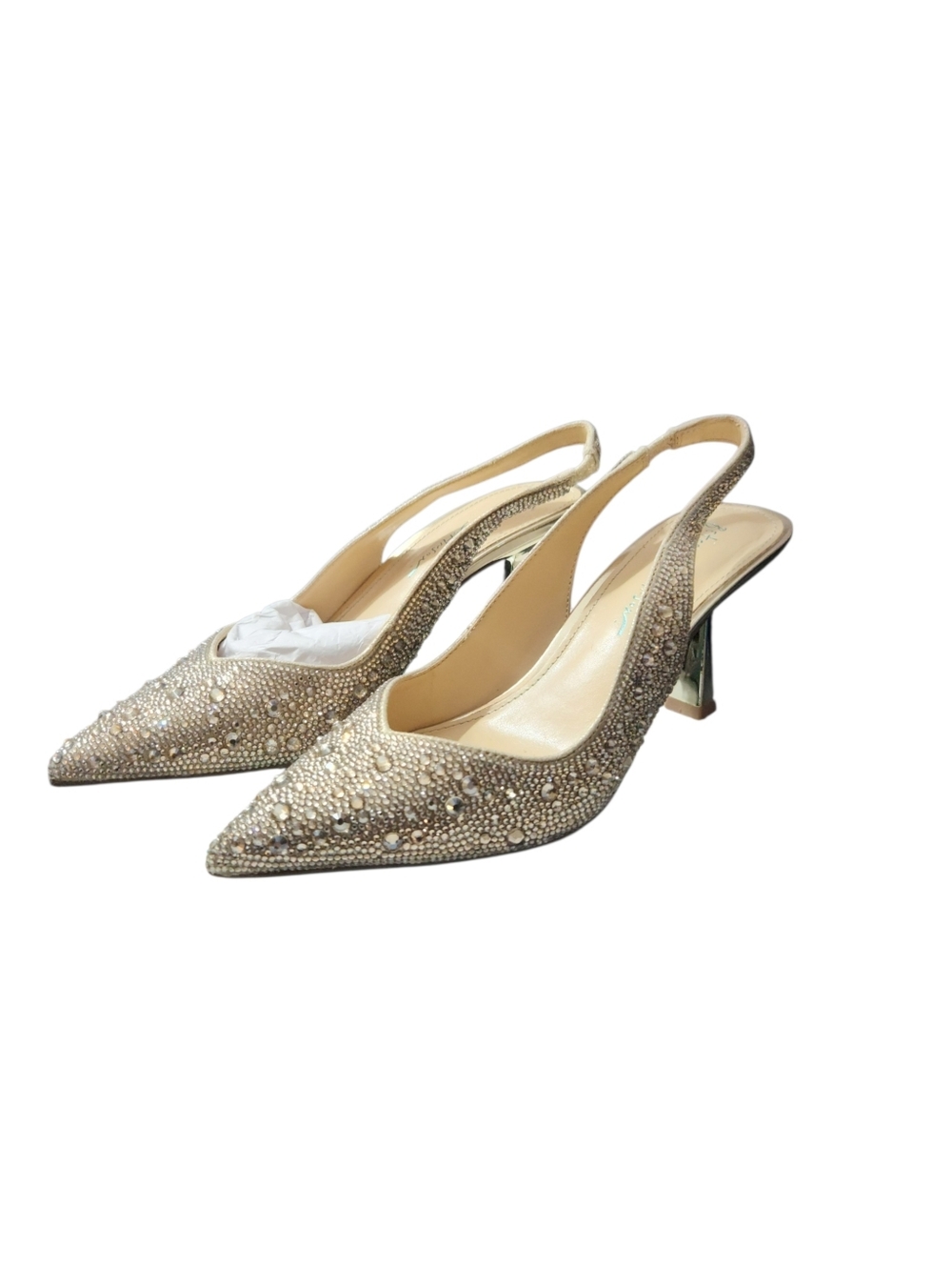 Betsey Johnson SB‑CLARK Heels – Light Gold – Size 6.5 (NIB)